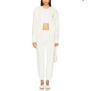 Splits59 Rhys Velour Jogger in Creme NWT